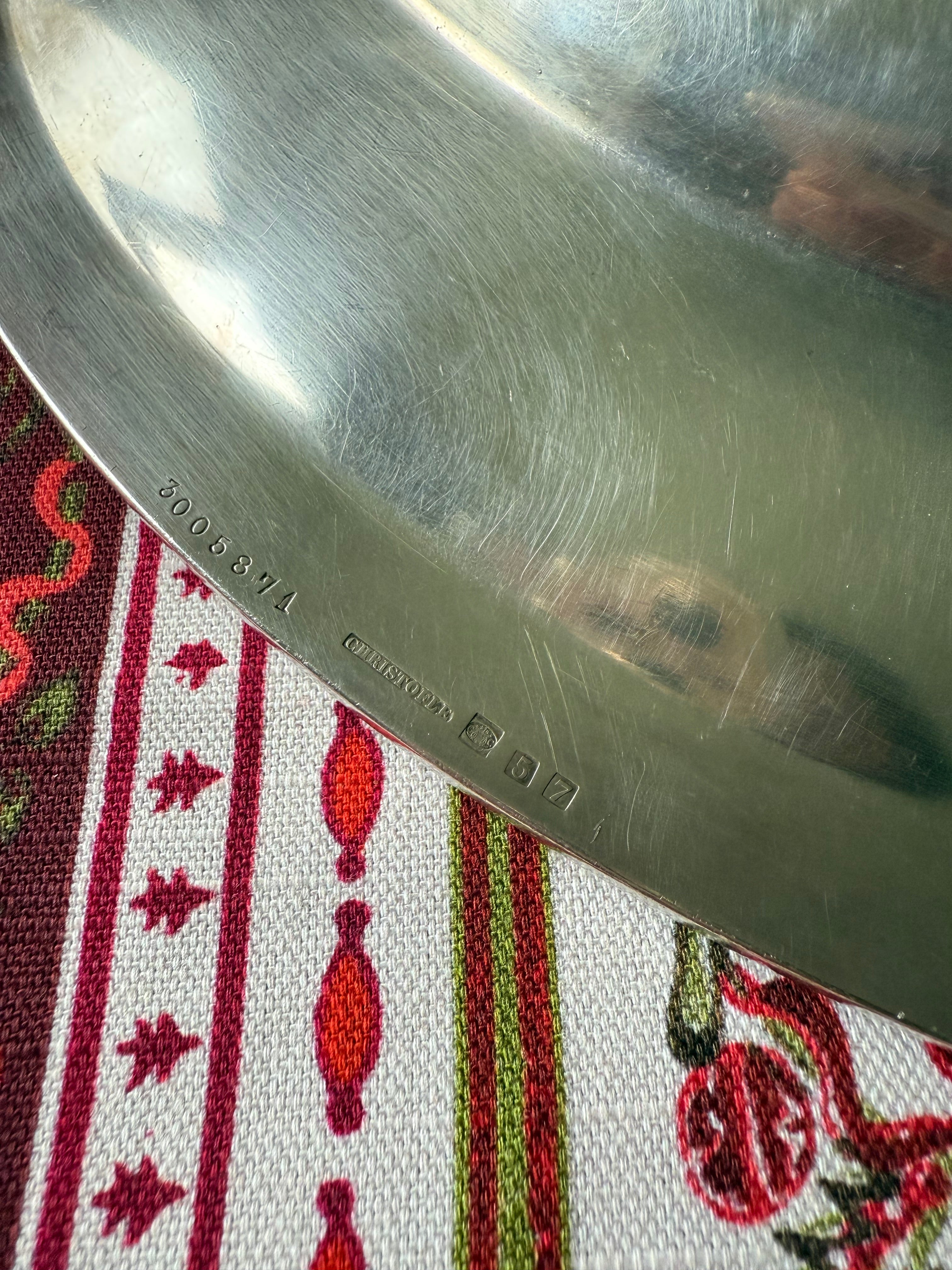 extra large 1940s Christofle silver serving platter