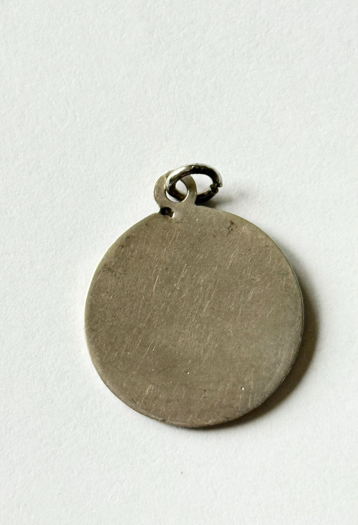 turn of the century French silver monogrammed medallion “CY”